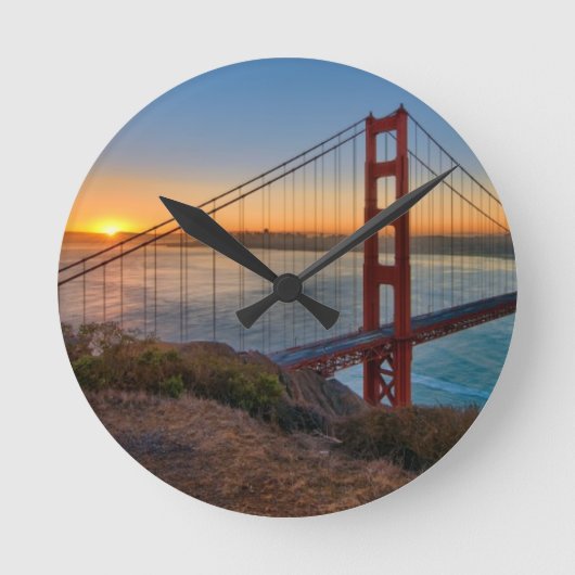 絶対に素晴らしい日の出 ラウンド壁時計 (正面)