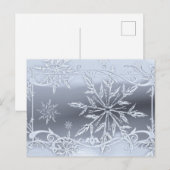 絶対に素晴らしい雪の結晶デザイン ポストカード (正面/裏面)