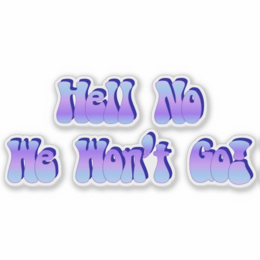 絶対に行かない! シール (正面)