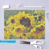 絶対に豪華なヒマワリの芸術の大量 薄葉紙 (クラフト)