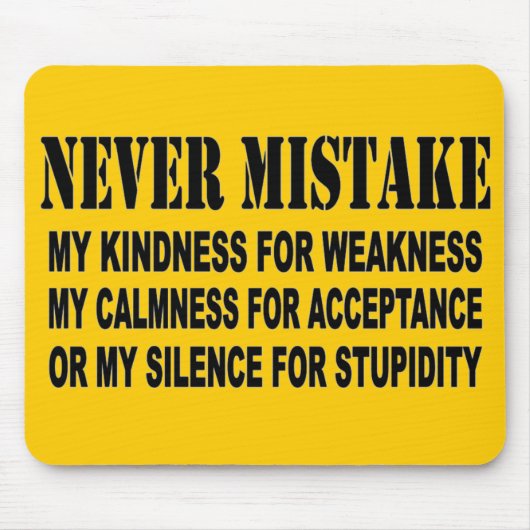 絶対に間違いない マウスパッド (正面)