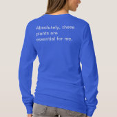 絶対に、これらの植物は不可欠である…Tシャツ Tシャツ (裏面)