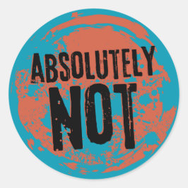 絶対に、オレングランジジとブルー ラウンドシール