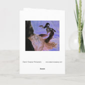 「絶対に」手、髪不気味、偽の鳥のスケルトン カード (裏面)