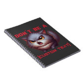 絶対に…猫おもしろい文字 ノートブック (右側)