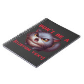 絶対に…猫おもしろい文字 ノートブック (左側)