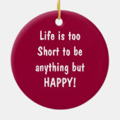 絶対に!oranmentピンクダリアボスギフト セラミックオーナメント (裏面)