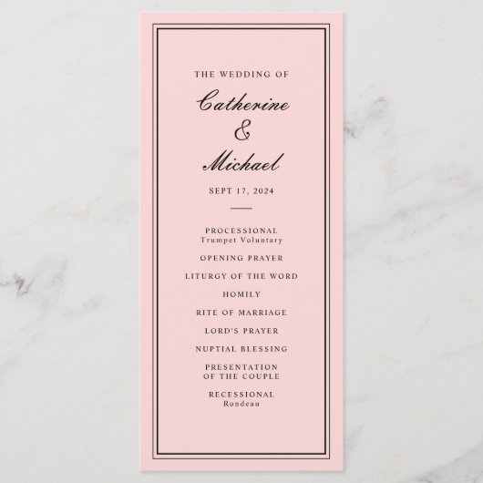 絶対クラシックスクリプトPink and Black 結婚's プログラム (正面)