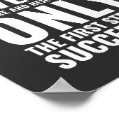 絶対与えに! |やる気を起こさせる引用文 ポスター (角)