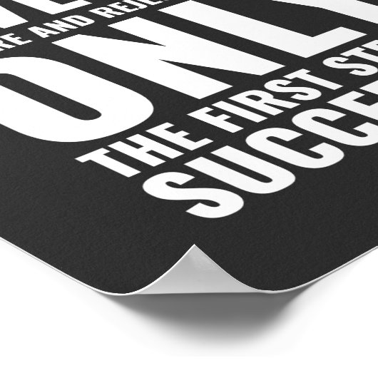 絶対与えに！ |やる気を起こさせる引用文 ポスター (角)