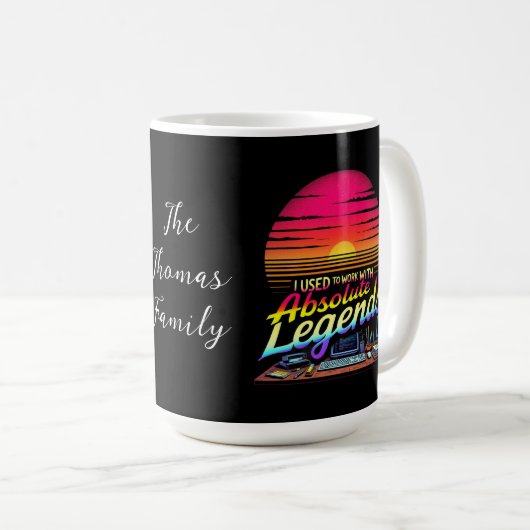 絶対伝説を扱うのに使った作品 コーヒーマグカップ (正面右)