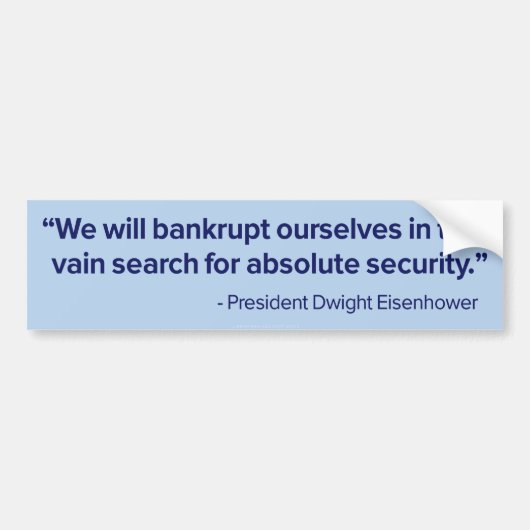 絶対保証Ikeのバンパーステッカー バンパーステッカー (正面)