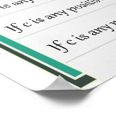 絶対値数式ポスターのプロパティ ポスター (角)