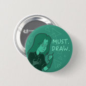 絶対必要。 引くこと 缶バッジ (正面&裏面)