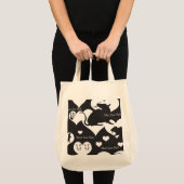 絶対必要。 愛。 ラットの白黒トート トートバッグ (正面(商品))