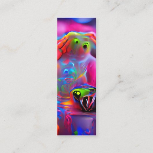 絶対恐怖症ブックマーク スキニー名刺 (正面)