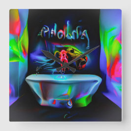 絶対恐怖症2 スクエア壁時計