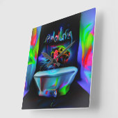 絶対恐怖症2 スクエア壁時計 (傾斜)