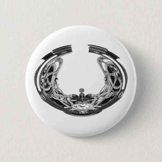 絶対時間 缶バッジ (正面)