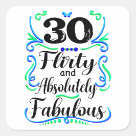絶対気のあるそぶりをしたに素晴らしいヴィンテージ30歳の誕生日 スクエアシール