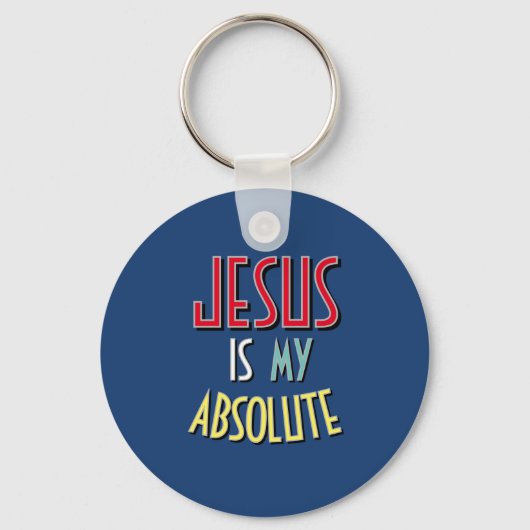 絶対的なキリスト教の信仰の引用句 JESUS キーホルダー (正面)