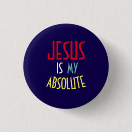 絶対的なキリスト教信仰の引用句 JESUS 缶バッジ