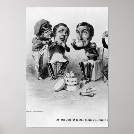 絶対的な王は錠剤を飲み込まざるをえなかった ポスター (正面)