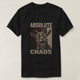 絶対的混乱!鳴き叫ぶヤギの面白いレトロデザイン Tシャツ