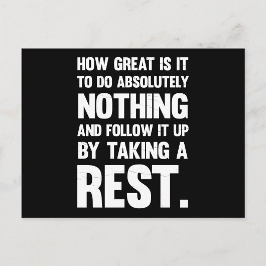 絶対素晴らしに何もしない… ポストカード (正面)