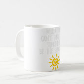 絶対負前向きの値を避けおもしろいる コーヒーマグカップ (正面左)