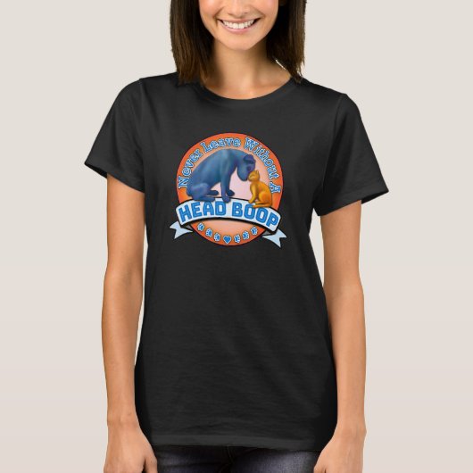 絶対離れに頭のBoopペット愛の犬の猫C Tシャツ (正面)