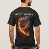 絶望による死の紫のバラTシャツ Tシャツ (裏面)
