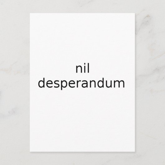 絶望のない絶望は決してない ポストカード (正面)