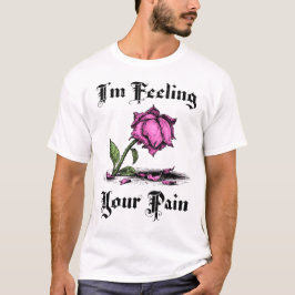 絶望のピンクのバラ Tシャツ