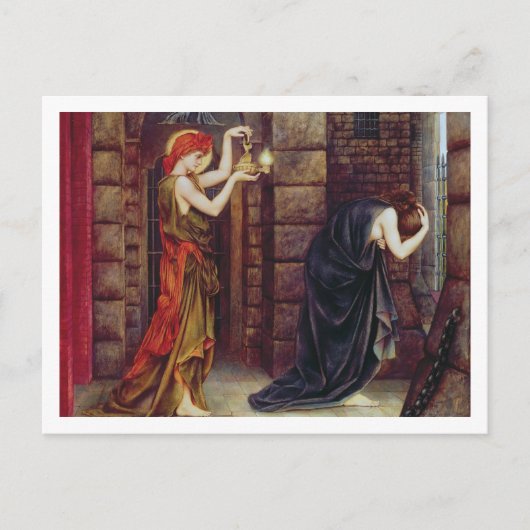 絶望の監獄での希望(キャンバス上の油) ポストカード (正面)