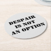 絶望は選択信仰引用文コースターではない ラウンドペーパーコースター (アングル)