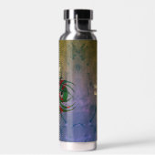 絶望パーソナライズされたサイケデリックの荒地 ウォーターボトル (左面)