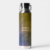 絶望パーソナライズされたサイケデリックの荒地 ウォーターボトル (背面)
