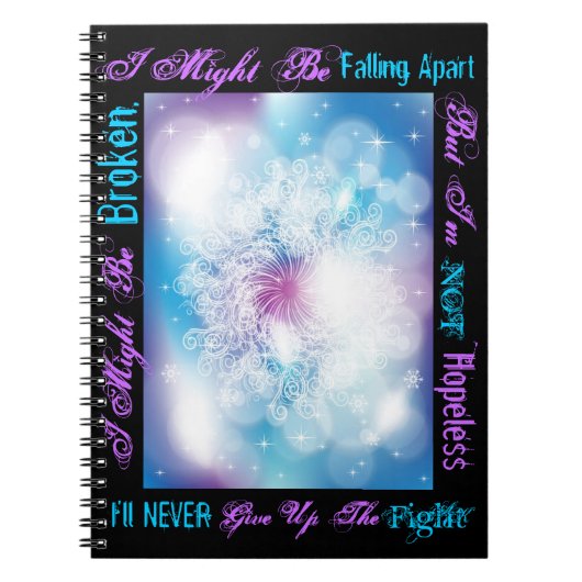 絶望的ではないノートジャーナルは壊れるかもしれません ノートブック (正面)