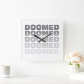 絶望的なスローお尻 スクエア壁時計 (ホーム)