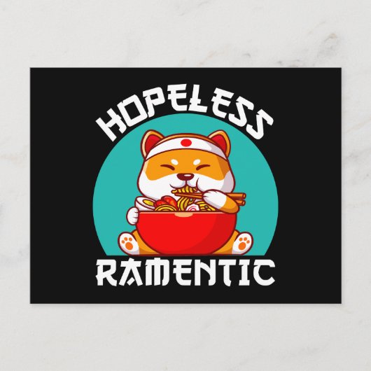 絶望的なラメンティックコーギドッグアニメ ポストカード (正面)