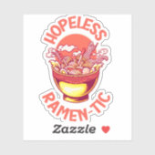絶望的なラーメンおもしろい – 麺日本の好き シール (シート)