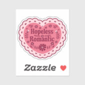 絶望的なロマンチックな読者の本好き シール (シート)