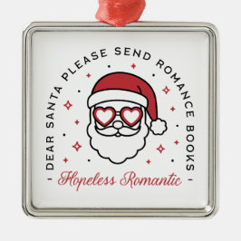 絶望的なロ親愛マンおもしろいタの本の恋人 メタルオーナメント