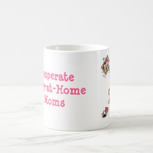 絶望的な出無精のお母さんのマグ コーヒーマグカップ (中央)