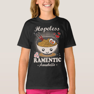 絶望的なramentic ロマンチックおもしろいラーメン – ブラック tシャツ
