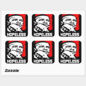 絶望的:バラク・オバマ! スクエアシール (シート)