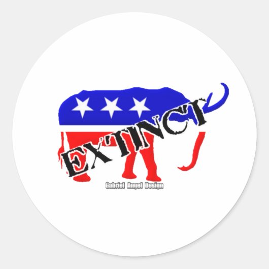 絶滅した共和党員 ラウンドシール (正面)