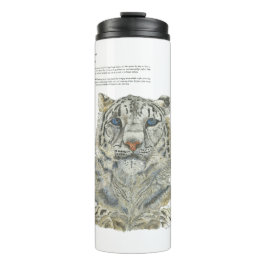 絶滅のおそれのあるユキヒョウ色彩の鮮やかの手 タンブラー