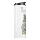 絶滅のおそれのあるユキヒョウ色彩の鮮やかの手 タンブラー (回転左)